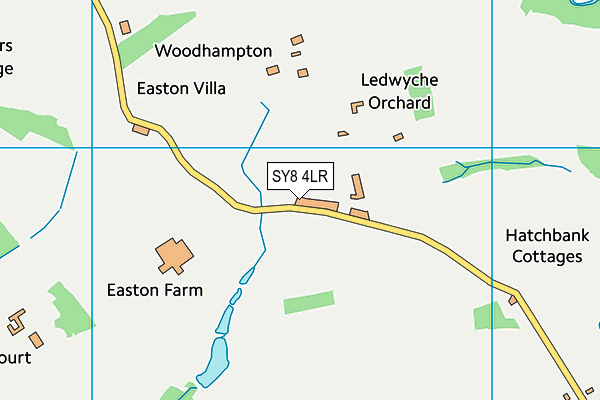 SY8 4LR map - OS VectorMap District (Ordnance Survey)