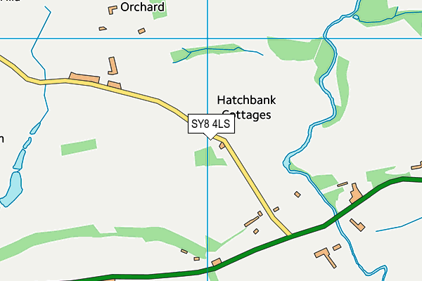 SY8 4LS map - OS VectorMap District (Ordnance Survey)