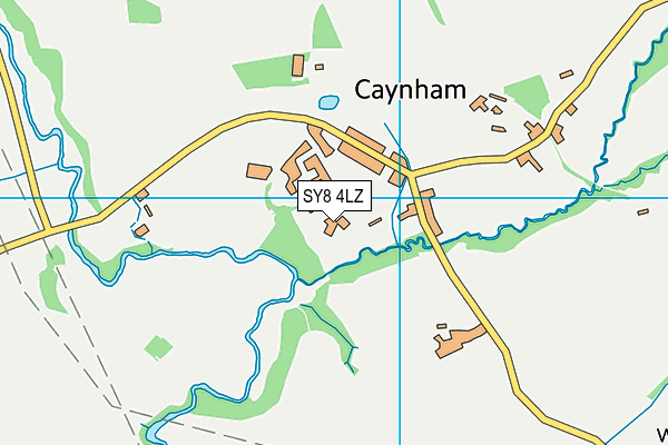 SY8 4LZ map - OS VectorMap District (Ordnance Survey)