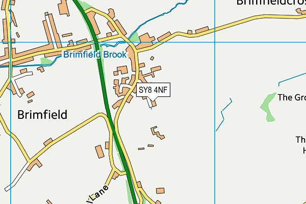 SY8 4NF map - OS VectorMap District (Ordnance Survey)