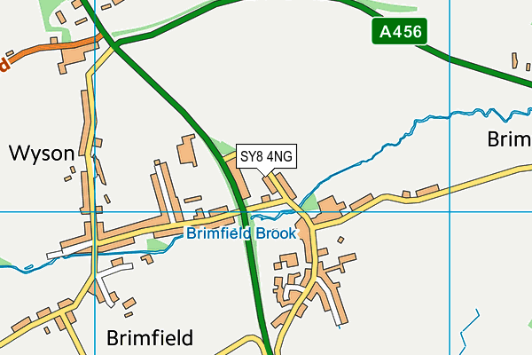 SY8 4NG map - OS VectorMap District (Ordnance Survey)