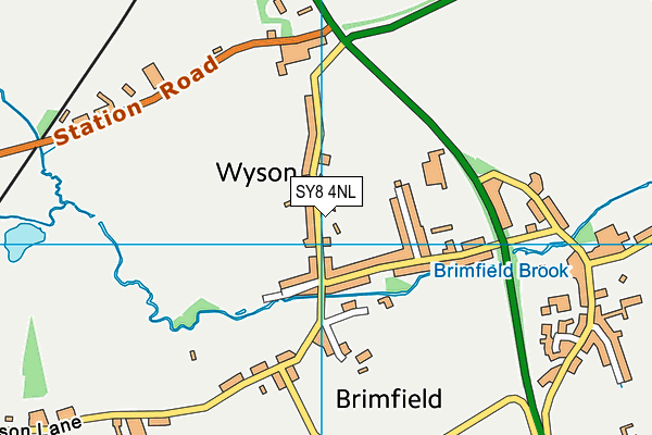 SY8 4NL map - OS VectorMap District (Ordnance Survey)