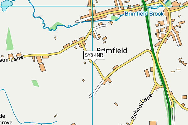 SY8 4NR map - OS VectorMap District (Ordnance Survey)