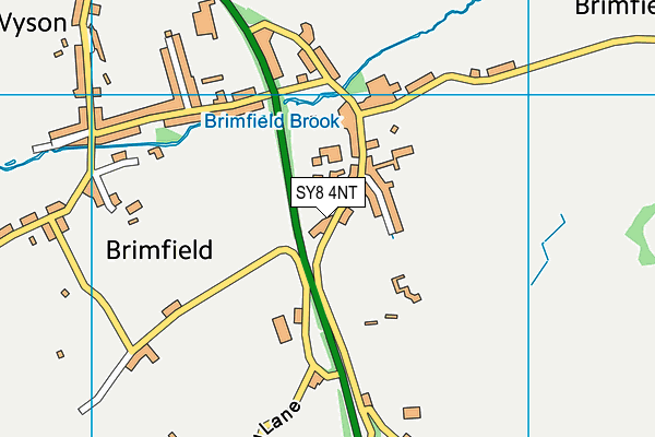 SY8 4NT map - OS VectorMap District (Ordnance Survey)