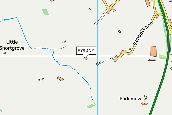 SY8 4NZ map - OS VectorMap District (Ordnance Survey)