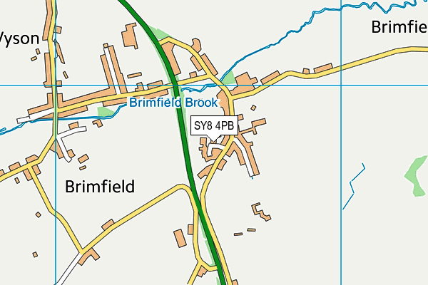 SY8 4PB map - OS VectorMap District (Ordnance Survey)