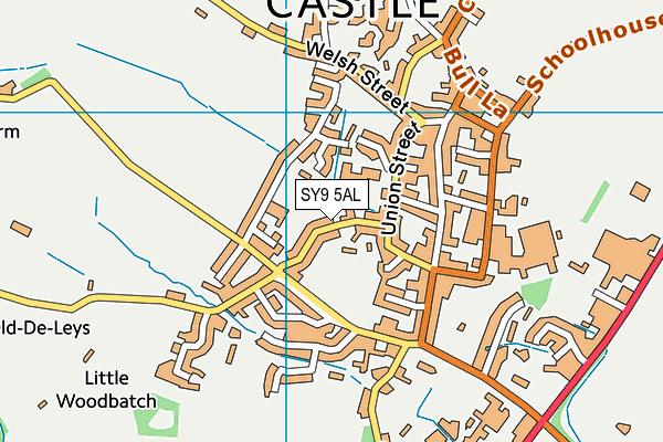 SY9 5AL map - OS VectorMap District (Ordnance Survey)