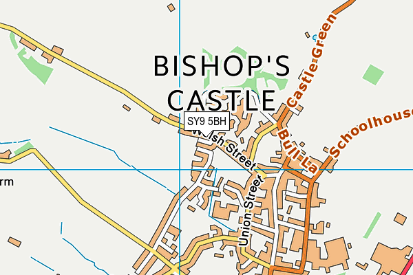 SY9 5BH map - OS VectorMap District (Ordnance Survey)