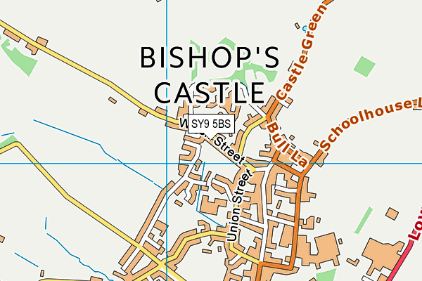 SY9 5BS map - OS VectorMap District (Ordnance Survey)