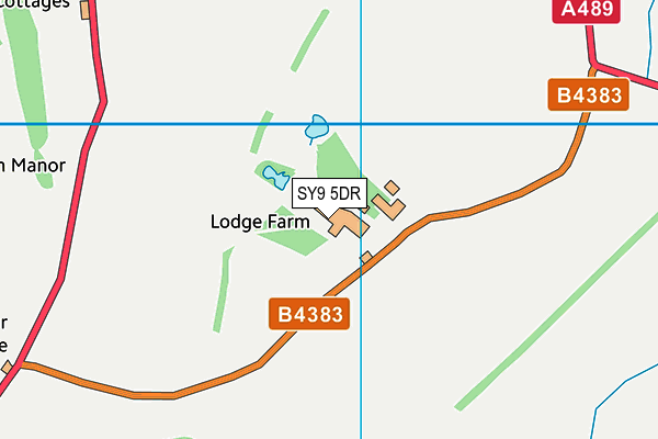 SY9 5DR map - OS VectorMap District (Ordnance Survey)