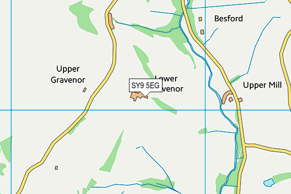SY9 5EG map - OS VectorMap District (Ordnance Survey)