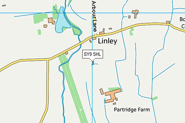 SY9 5HL map - OS VectorMap District (Ordnance Survey)