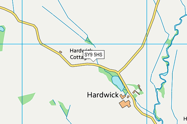 SY9 5HS map - OS VectorMap District (Ordnance Survey)