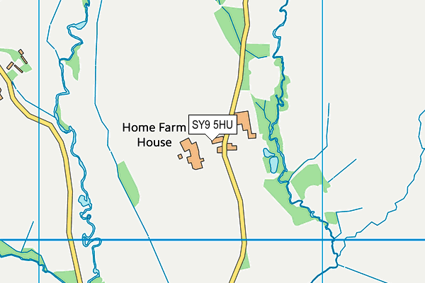 SY9 5HU map - OS VectorMap District (Ordnance Survey)