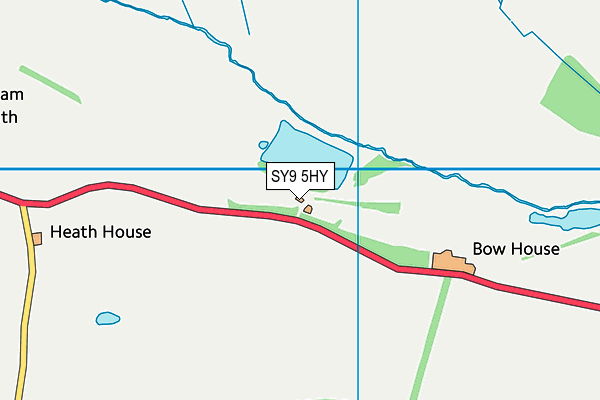 SY9 5HY map - OS VectorMap District (Ordnance Survey)