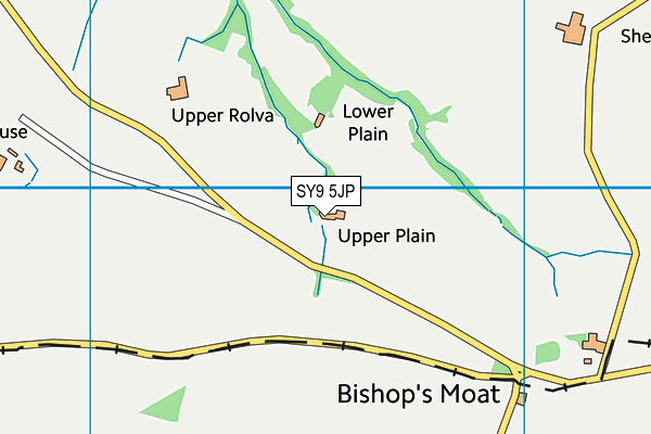 SY9 5JP map - OS VectorMap District (Ordnance Survey)