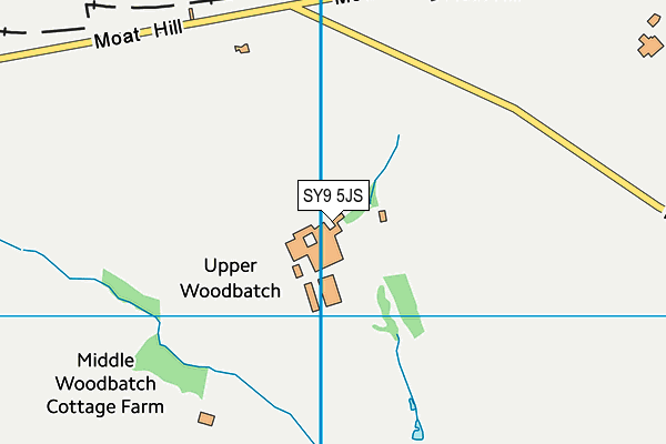 SY9 5JS map - OS VectorMap District (Ordnance Survey)