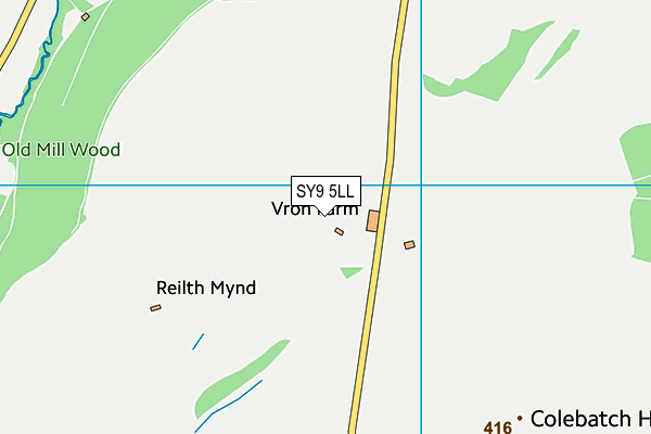 SY9 5LL map - OS VectorMap District (Ordnance Survey)