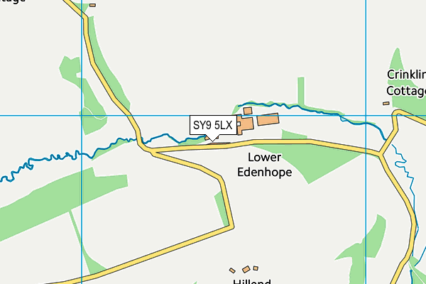 SY9 5LX map - OS VectorMap District (Ordnance Survey)