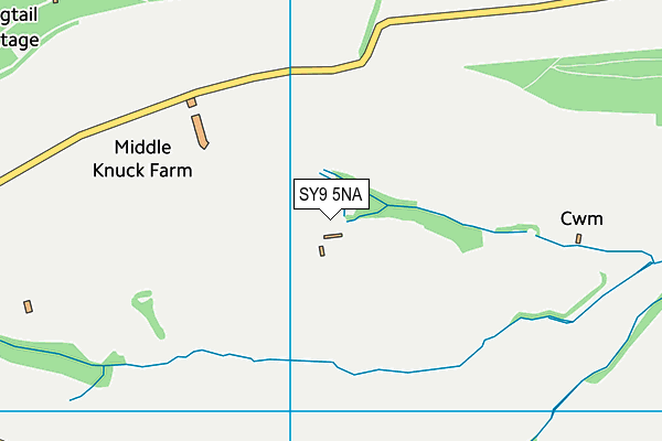 SY9 5NA map - OS VectorMap District (Ordnance Survey)