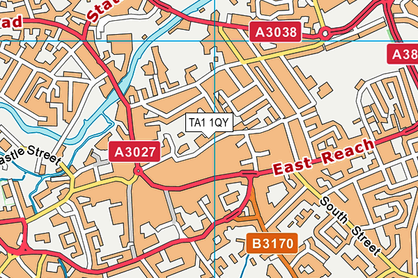 TA1 1QY map - OS VectorMap District (Ordnance Survey)