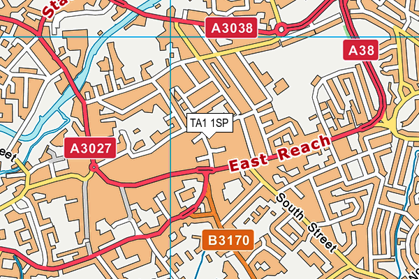 TA1 1SP map - OS VectorMap District (Ordnance Survey)