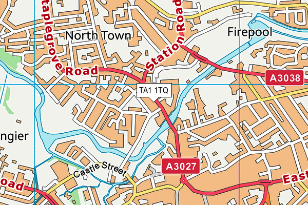 TA1 1TQ map - OS VectorMap District (Ordnance Survey)