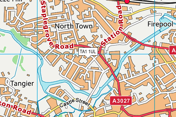 TA1 1UL map - OS VectorMap District (Ordnance Survey)