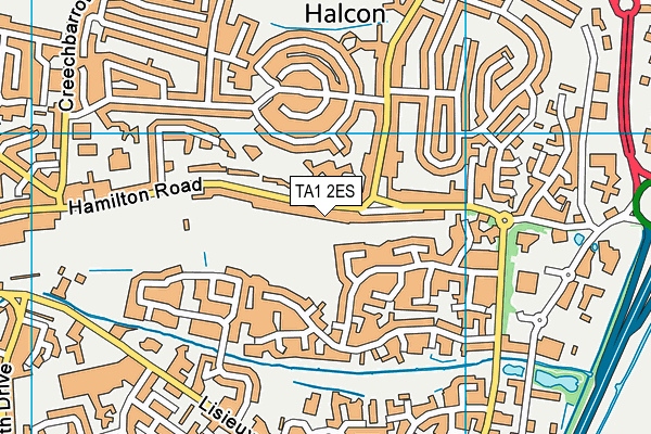 Map of TORQUAY HEIGHTS LTD at district scale
