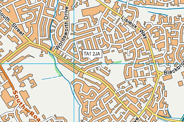 Holway Park Community Primary School map (TA1 2JA) - OS VectorMap District (Ordnance Survey)