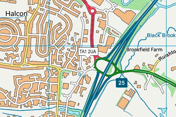 You Fit Health Club (Taunton) map (TA1 2UA) - OS VectorMap District (Ordnance Survey)