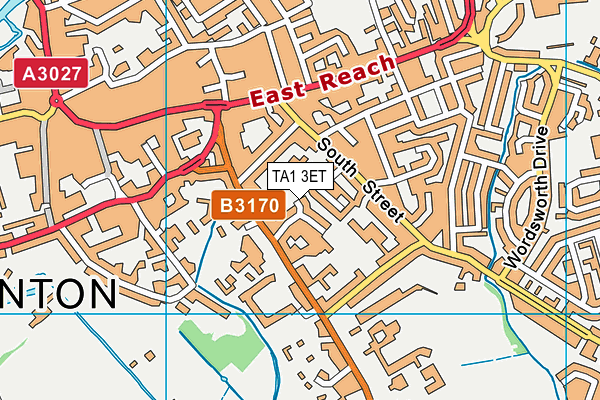 TA1 3ET map - OS VectorMap District (Ordnance Survey)