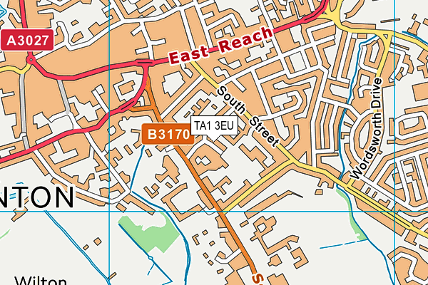 TA1 3EU map - OS VectorMap District (Ordnance Survey)