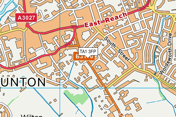 TA1 3FP map - OS VectorMap District (Ordnance Survey)