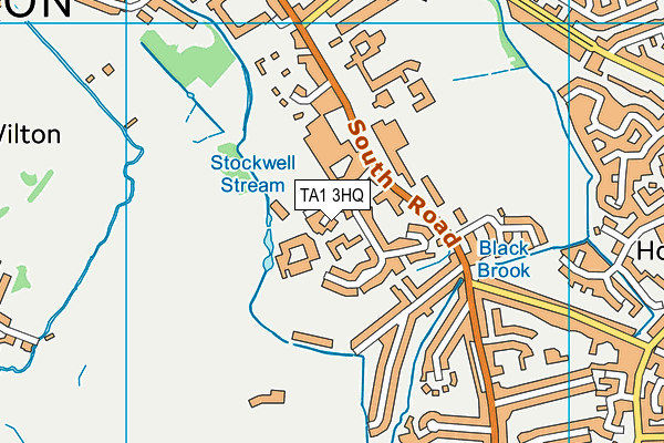 TA1 3HQ map - OS VectorMap District (Ordnance Survey)
