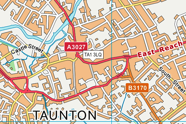 TA1 3LQ map - OS VectorMap District (Ordnance Survey)