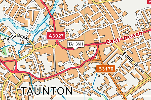 TA1 3NH map - OS VectorMap District (Ordnance Survey)