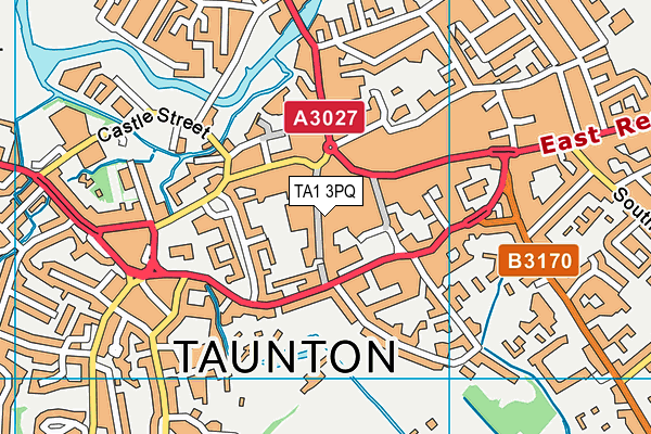 TA1 3PQ map - OS VectorMap District (Ordnance Survey)