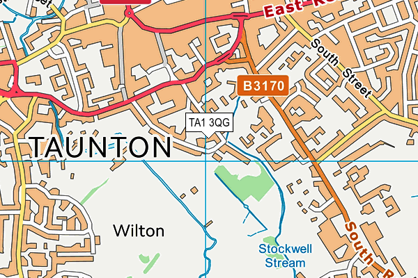 TA1 3QG map - OS VectorMap District (Ordnance Survey)