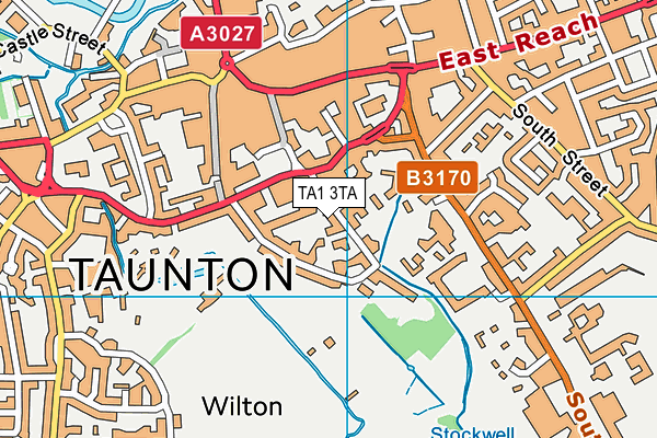 TA1 3TA map - OS VectorMap District (Ordnance Survey)