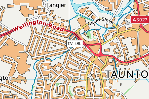 TA1 4RL map - OS VectorMap District (Ordnance Survey)