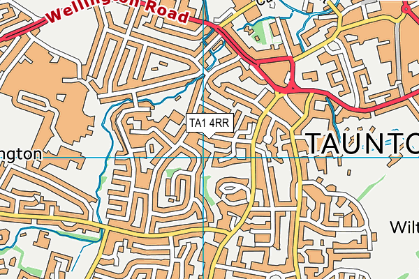 TA1 4RR map - OS VectorMap District (Ordnance Survey)