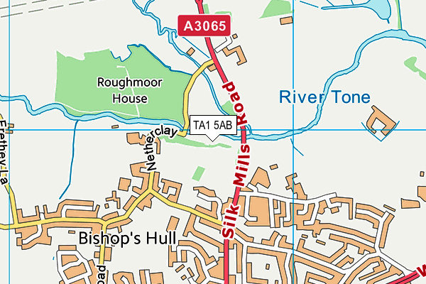 TA1 5AB map - OS VectorMap District (Ordnance Survey)