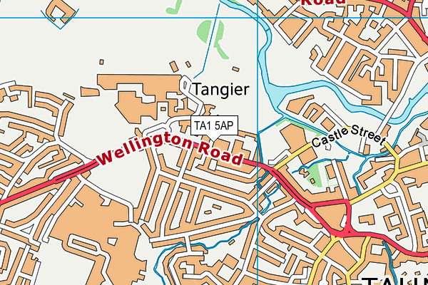 TA1 5AP map - OS VectorMap District (Ordnance Survey)