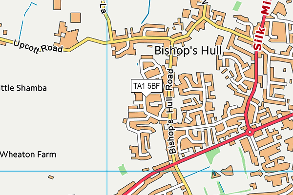 TA1 5BF map - OS VectorMap District (Ordnance Survey)