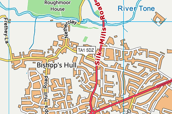 TA1 5DZ map - OS VectorMap District (Ordnance Survey)