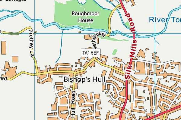 TA1 5EF map - OS VectorMap District (Ordnance Survey)