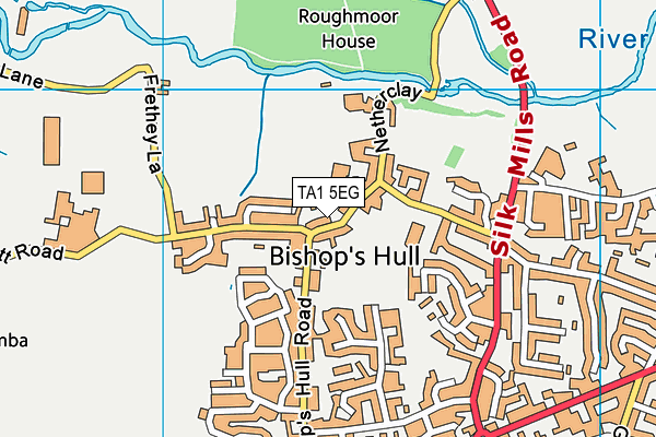 TA1 5EG map - OS VectorMap District (Ordnance Survey)