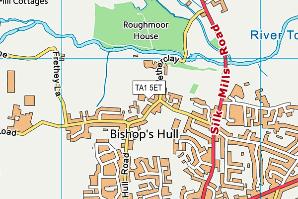 TA1 5ET map - OS VectorMap District (Ordnance Survey)