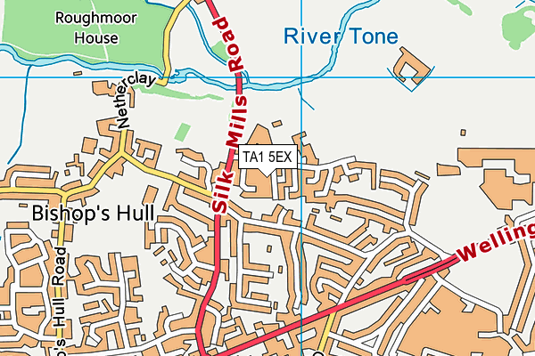 TA1 5EX map - OS VectorMap District (Ordnance Survey)